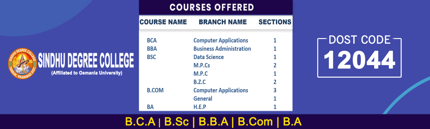 SINDHU DEGREE COLLEGE